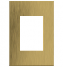 Legrand AWC1G3BSB4 - adorne? Brushed Satin Brass One-Gang-Plus Screwless Wall Plate