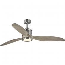 Progress P250002-009-30 - Farris Collection Three-Blade Carved Wood 60&#34; Ceiling Fan