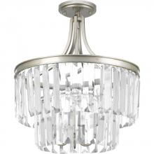 Progress P2326-134 - Glimmer Collection Three-Light 19&#34; Semi-Flush Convertible