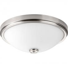 Progress P350008-009-30 - One-Light 19&#34; LED Linen Glass Flush Mount