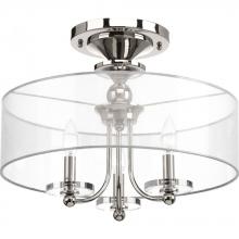 Progress P350029-104 - Marche&#39; Collection Three-Light Semi-Flush Convertible