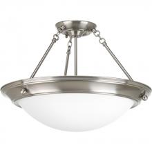 Progress P3569-09 - Eclipse Collection Three-Light 19-3/8&#34; Close-to-Ceiling