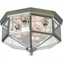 Progress P5789-09 - Four-Light Beveled Glass 11-1/8&#34; Close-to-Ceiling