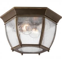 Progress P6019-20 - Roman Coach Collection Two-Light 11&#34; Flush Mount