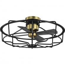 Progress P250006-031 - Loring Collection 33&#34; Four-Blade Black Ceiling Fan