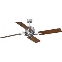 Progress P250024-081 - Bedwin Collection 56&#34; Four-Blade Antique Nickel Ceiling Fan
