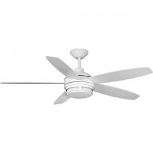 Progress P250036-028-30 - Albin Collection 54&#34; Indoor/Outdoor Five-Blade White Ceiling Fan