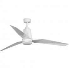Progress P250038-030-30 - Bixby Collection 60&#34; Indoor/Outdoor Three-Blade White Ceiling Fan