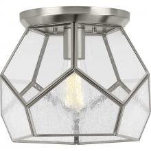 Progress P3868-09 - Cinq Collection Brushed Nickel One-Light 12&#34; Flush Mount