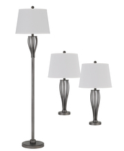 CAL Lighting BO-2961-3 - 100W Table And Floor Lamp. 1 Floor And 2 Table Lamps Packed in One Box