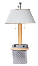 CAL Lighting BO-621 - 60WX2 DESK LAMP W/OUTLET & JACK