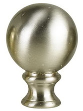 CAL Lighting FA-5055B - 1.38&#34; Metal Cast Ball Finial In Brushed Steel