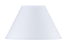 CAL Lighting SH-1173 - 11&#34; Tall White Round Hardback Fabric Shade
