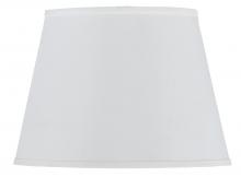 CAL Lighting SH-1247 - 11&#34; Tall White Round Hardback Fabric Shade