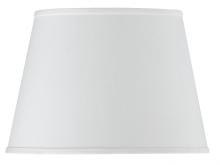 CAL Lighting SH-1248 - 10&#34; Tall White Round Hardback Fabric Shade