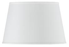 CAL Lighting SH-1249 - 11&#34; Tall White Round Hardback Fabric Shade