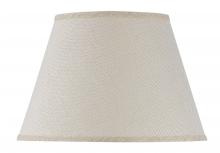 CAL Lighting SH-1425 - 10.00&#34; Height Drum Shade in Burlap