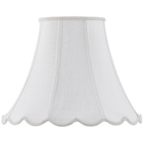 CAL Lighting SH-8105/14-WH - 11.5&#34; Tall White Fabric Shade