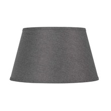 CAL Lighting SH-8112-12E - 9.5&#34; Height Fabric Shade in Grey Finish