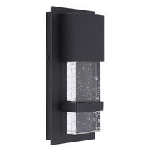 Eglo 202953A - 1 LT Integrated LED Outdoor Wall Light w/ Black Finish & Clear Seeded Glass