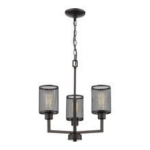 Eglo 203469A - 3x60W Chandelier w/ Oil Rubbed Bronze Finish & Metal Cage Shades