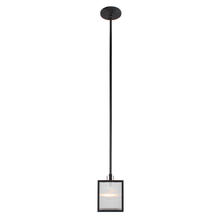 Eglo 203723A - 1x60W Mini Pendant w/ Brushed Nickel & Black Finish w/ Reeded Glass