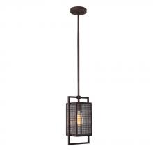 Eglo 204549A - 1 LT Outdoor Wall Light w/ Rust Color Finish & Clear Glass Shade