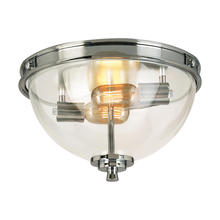 Eglo 204703A - 3 LT Ceiling Light w/ Chrome Finish & Clear Dome Shaped Glass Shades