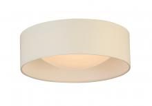 Eglo 204719A - Integrated LED 12&#34; Ceiling Light w/ White Fabric Shade & White Acrylic Diffuser