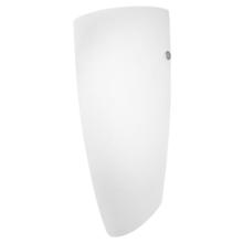Eglo 83119A - 1x100W Wall Light With Matte Nickel Finish & Opal Frosted Glass