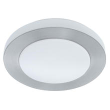Eglo 93287A - 1 LT Integrated LED Ceiling Light w/ Brushed Aluminum Finish & White Diffuser