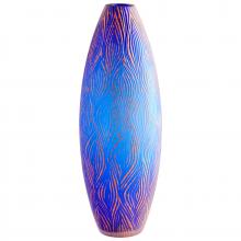 Cyan Designs 10031 - Fused Groove Vase | Blue