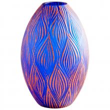 Cyan Designs 10033 - Fused Groove Vase|Blue-LG