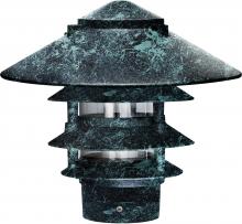 Dabmar D5412-VG - PAGODA FIX 4 TIER 10&#34;TOP 1/2&#34;BASE 13W DL-S13-GU24 120V