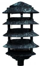 Dabmar D5566-VG - PAGODA FIX 5 TIER 6&#34;TOP 3&#34;BASE INCAND 120V