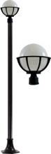 Dabmar GM2600-B - CAST ALUM 10&#34; GLOBE POST LIGHT FIX INCAND 120V