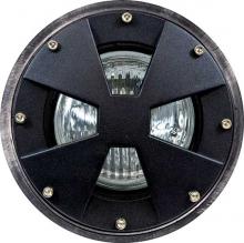 Dabmar LV307-LED9-B-SLV - WELL LIGHT W/DRIVEOVER CVR W/ SLV 9W LED PAR36 12V