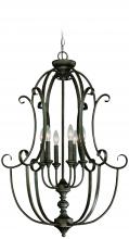 Craftmade 24236-MB - Barrett Place 6 Light Cage Foyer in Mocha Bronze