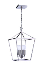 Craftmade 56334-BNK - Flynt II 4 Light 12&#34; Foyer in Brushed Polished Nickel