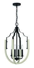 Craftmade 52434-CWESP - Carina 4 Light Foyer in Cottage White/Espresso