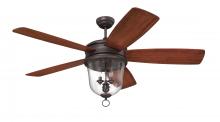 Craftmade FB60OBG5 - 60&#34; Fredericksburg in Oiled Bronze Gilded w/ Fredericksburg Walnut Blades