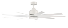 Craftmade CHP60MWW9 - 60&#34; Ceiling Fan w/DC Motor, Blades, LED Light Kit, Damp Rated