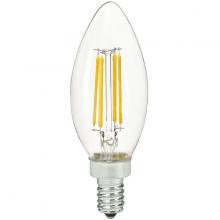 RAB Lighting B11-5-E12-940-F-C - FILAMENT B11 CLEAR 5.5W 60EQ 630LM E12 CRI90 4000K