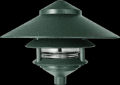 RAB Lighting LL323VG - Landscape, 1220 lumens, Lawn Light 3 Tier 10 Inches Top 75W, Max Verde Green