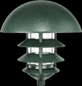 RAB Lighting LLD4VG - Landscape, 1650 lumens, Lawn Light Dome 4 Tier incandescent,descent Verde Green