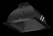RAB Lighting NDLED6SD-WYHC-B-B - Recessed Downlights, 20 lumens, NDLED6SD, 6 inch square, universal dimming, wall washer beam sprea
