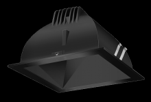 RAB Lighting NDLED4SD-50NHC-B-B - Recessed Downlights, 12 lumens, NDLED4SD, 4 inch square, Universal dimming, 50 degree beam spread,