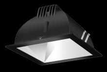 RAB Lighting NDLED4SD-50NHC-M-B - Recessed Downlights, 12 lumens, NDLED4SD, 4 inch square, Universal dimming, 50 degree beam spread,