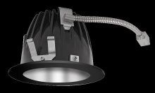 RAB Lighting NDLED4RD-80N-S-B - Recessed Downlights, 12 lumens, NDLED4RD, 4 inch round, Universal dimming, 80 degree beam spread,