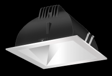 RAB Lighting NDLED6SD-WYHC-M-S - Recessed Downlights, 20 lumens, NDLED6SD, 6 inch square, universal dimming, wall washer beam sprea